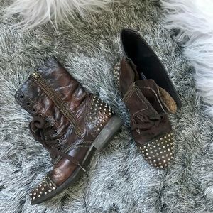Steve Madden studded combat boots
